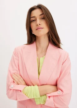 Blazer en lin mélangé