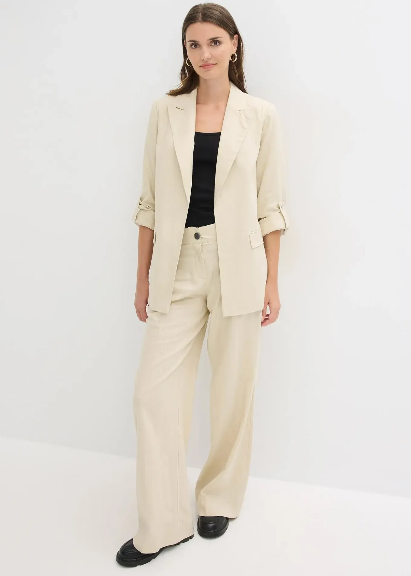 Blazer en lin mélangé