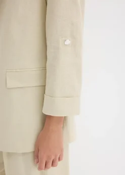 Blazer en lin mélangé