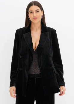 Blazer en velours doux