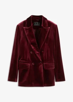 Blazer en velours doux