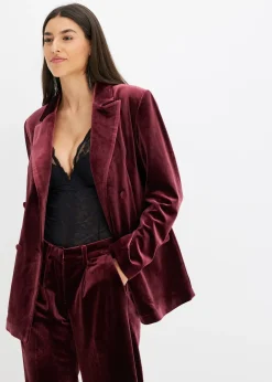 Blazer en velours doux