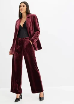 Blazer en velours doux