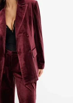 Blazer en velours doux