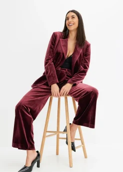 Blazer en velours doux