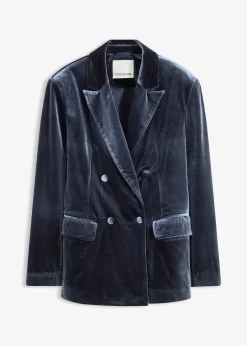 Blazer en velours doux