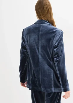 Blazer en velours doux
