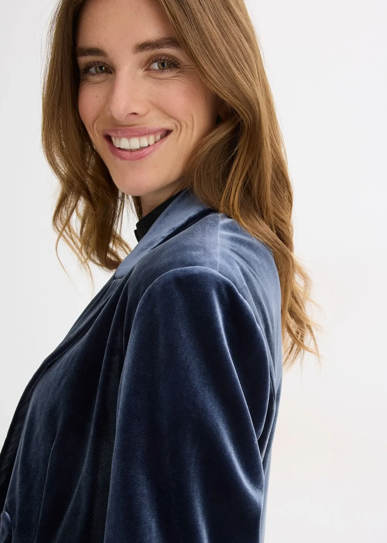 Blazer en velours doux