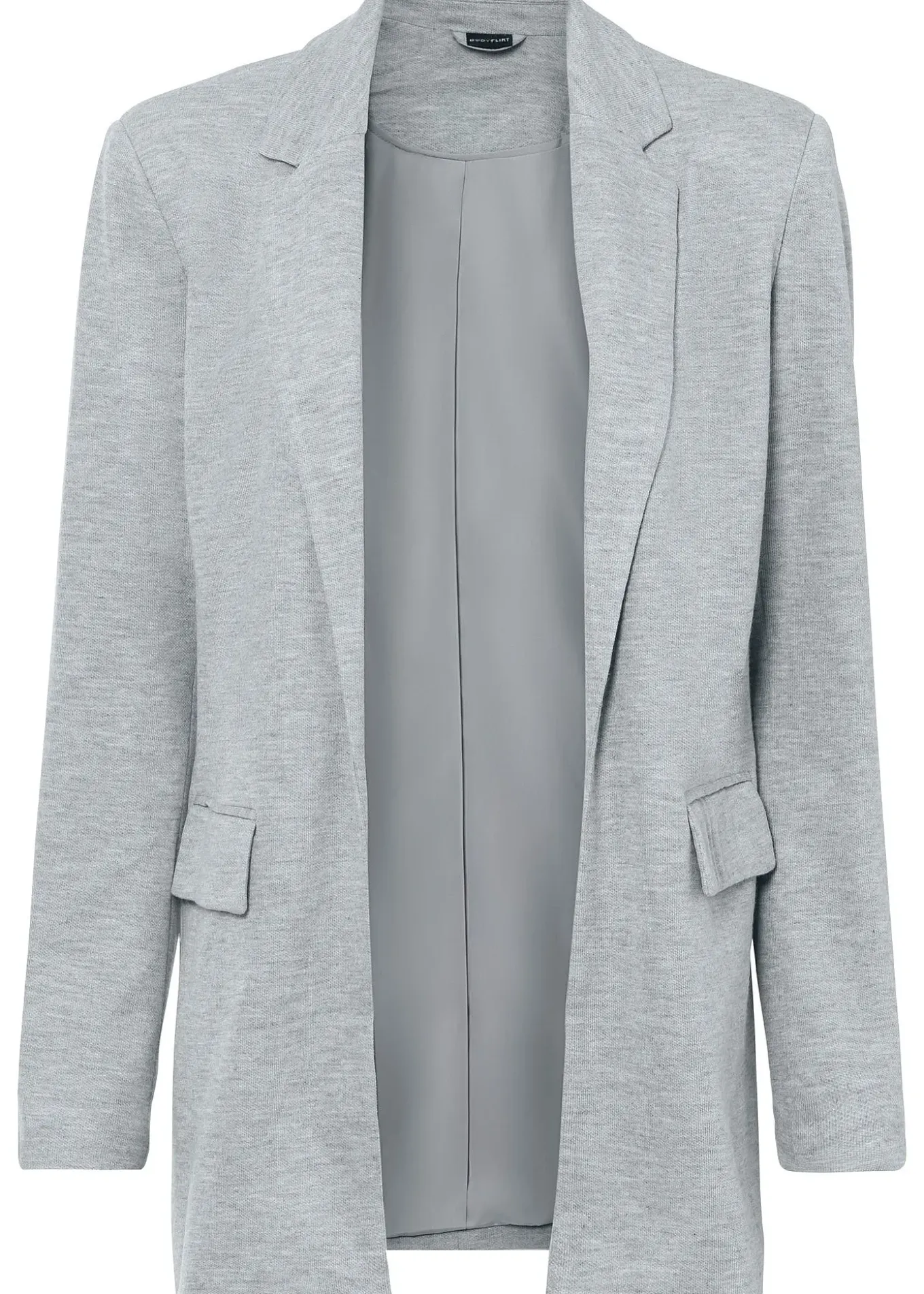 Blazer long en jersey avec poches