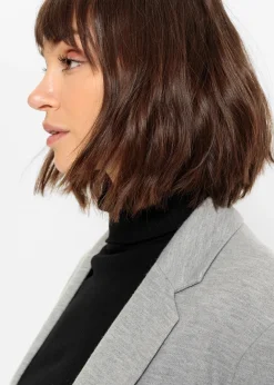 Blazer long en jersey avec poches