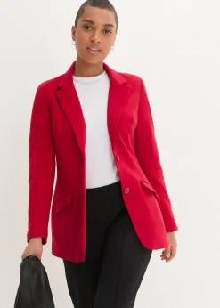 Blazer long en jersey coton