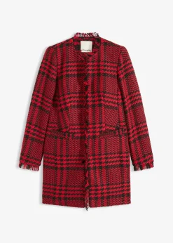 Blazer long en maille bouclette