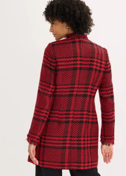 Blazer long en maille bouclette