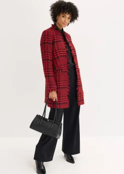 Blazer long en maille bouclette