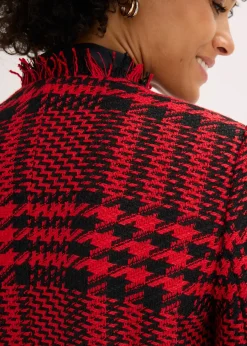 Blazer long en maille bouclette