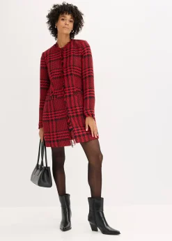 Blazer long en maille bouclette