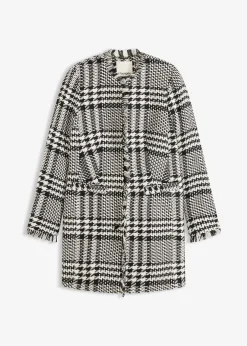 Blazer long en maille bouclette