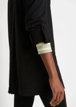 Blazer long en maille Milano de viscose mélangée