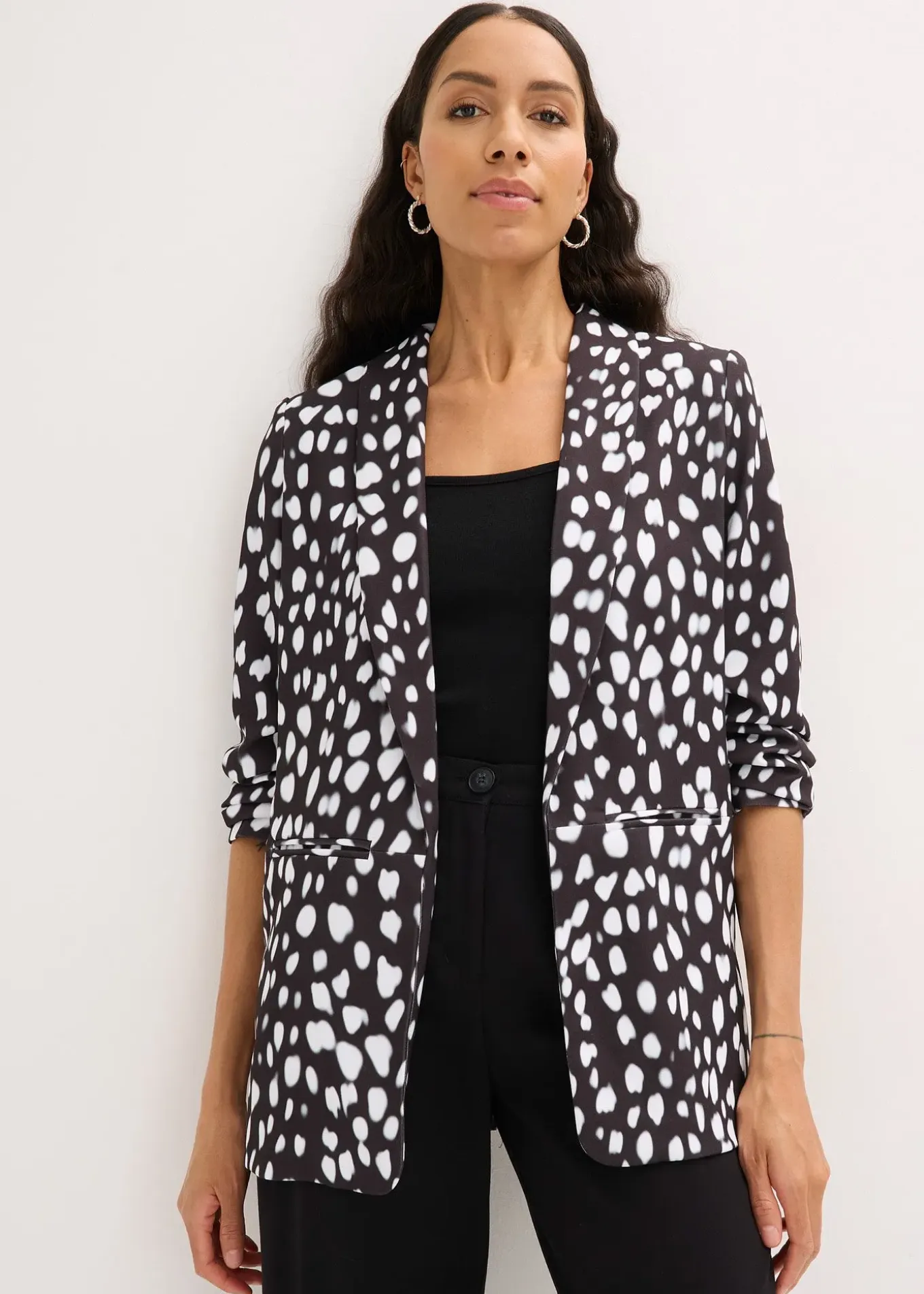 Blazer long imprimé