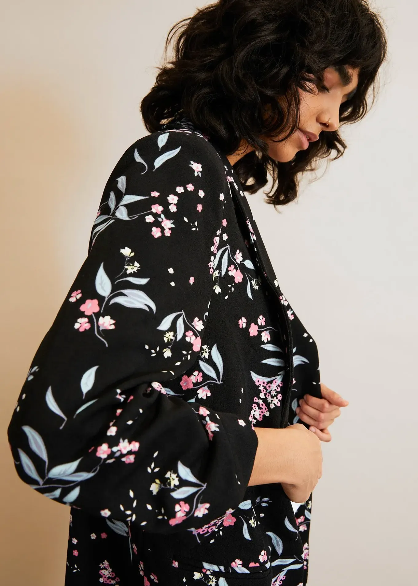 Blazer long imprimé