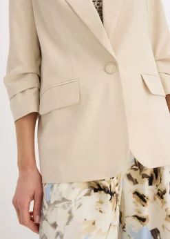 Blazer manches 3/4 ample en viscose