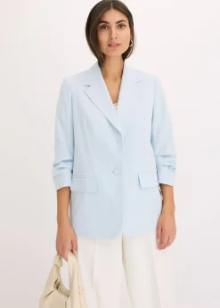 Blazer manches 3/4 ample en viscose