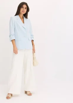 Blazer manches 3/4 ample en viscose