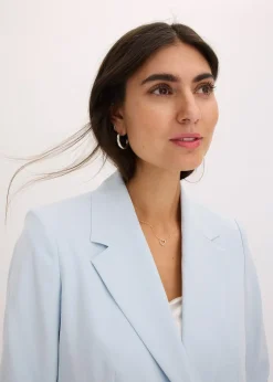 Blazer manches 3/4 ample en viscose