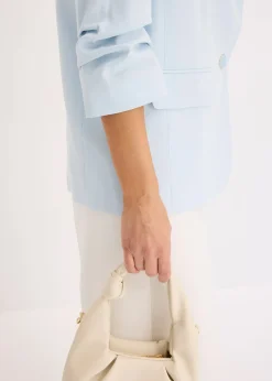 Blazer manches 3/4 ample en viscose