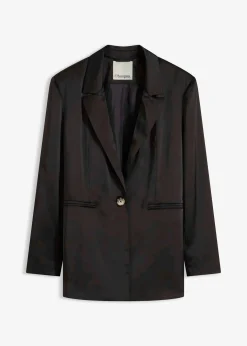 Blazer oversize en satin