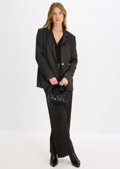 Blazer oversize en satin