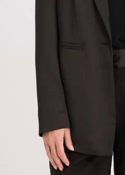 Blazer oversize en satin