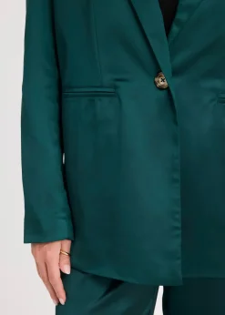 Blazer oversize en satin