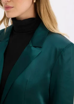 Blazer oversize en satin