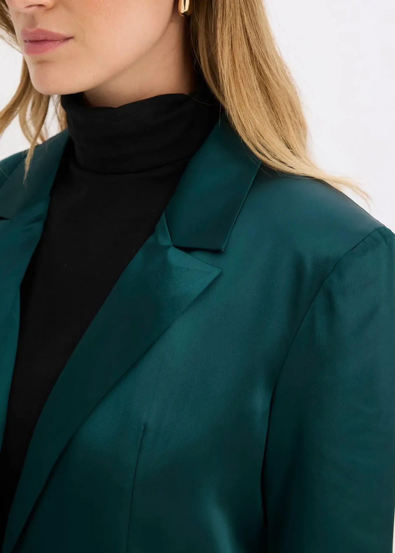 Blazer oversize en satin