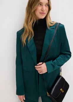 Blazer oversize en satin