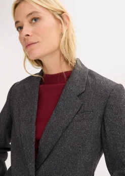 Blazer oversize en viscose mélangée