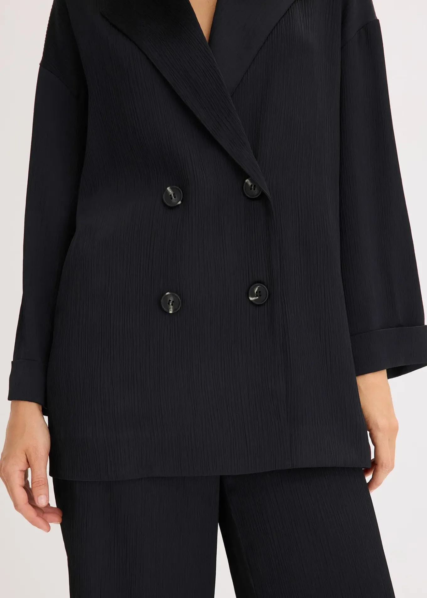 Blazer oversize et croisé