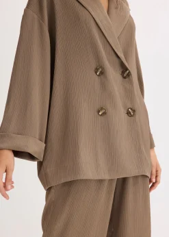 Blazer oversize et croisé