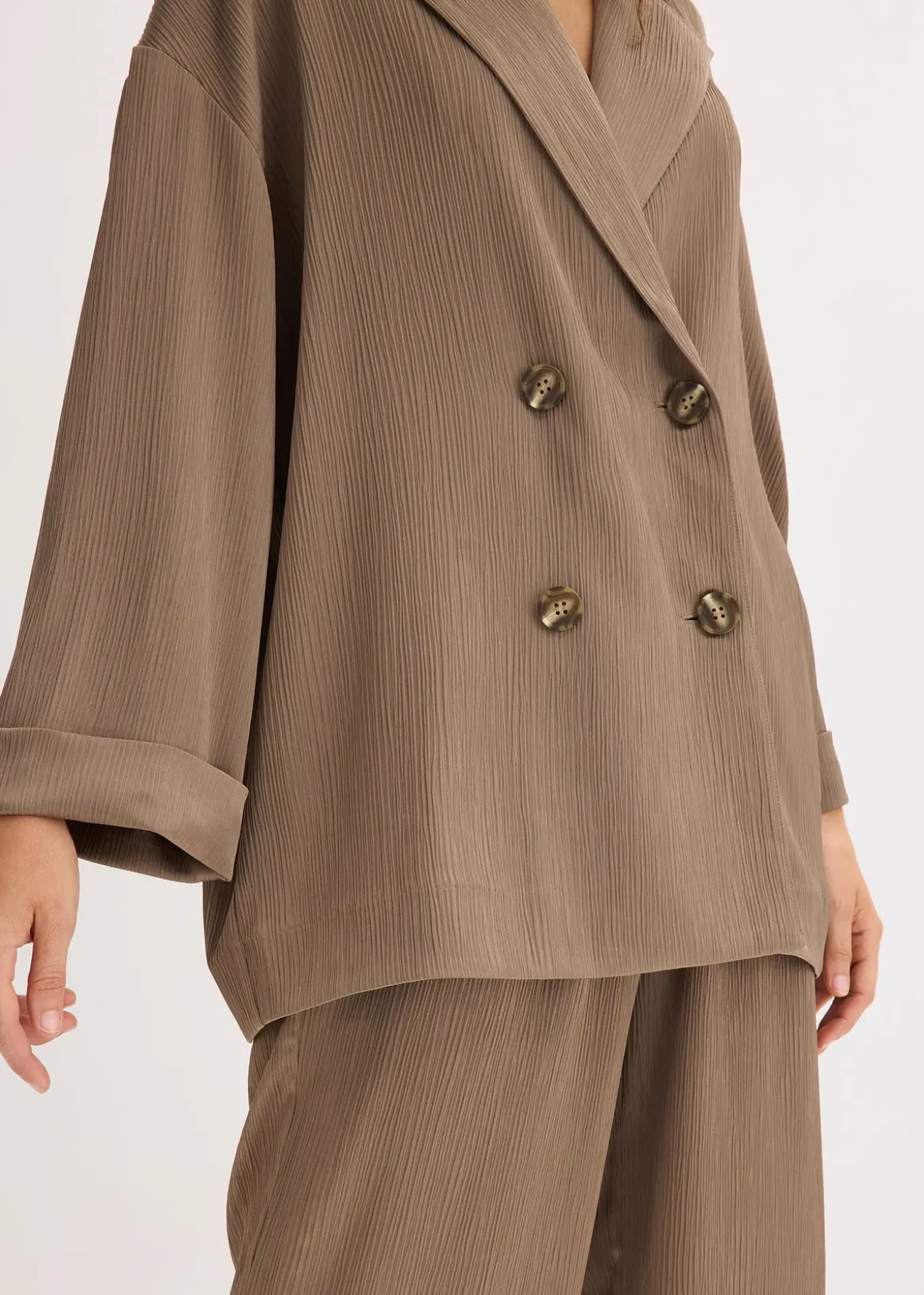 Blazer oversize et croisé