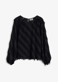 Blouse à détails frangés