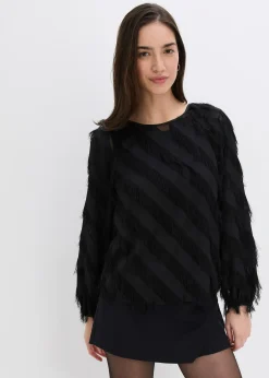 Blouse à détails frangés