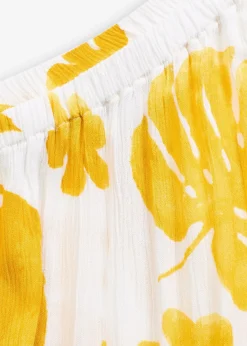 Blouse à encolure asymétrique en viscose texturée