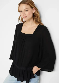 Blouse à encolure carrée