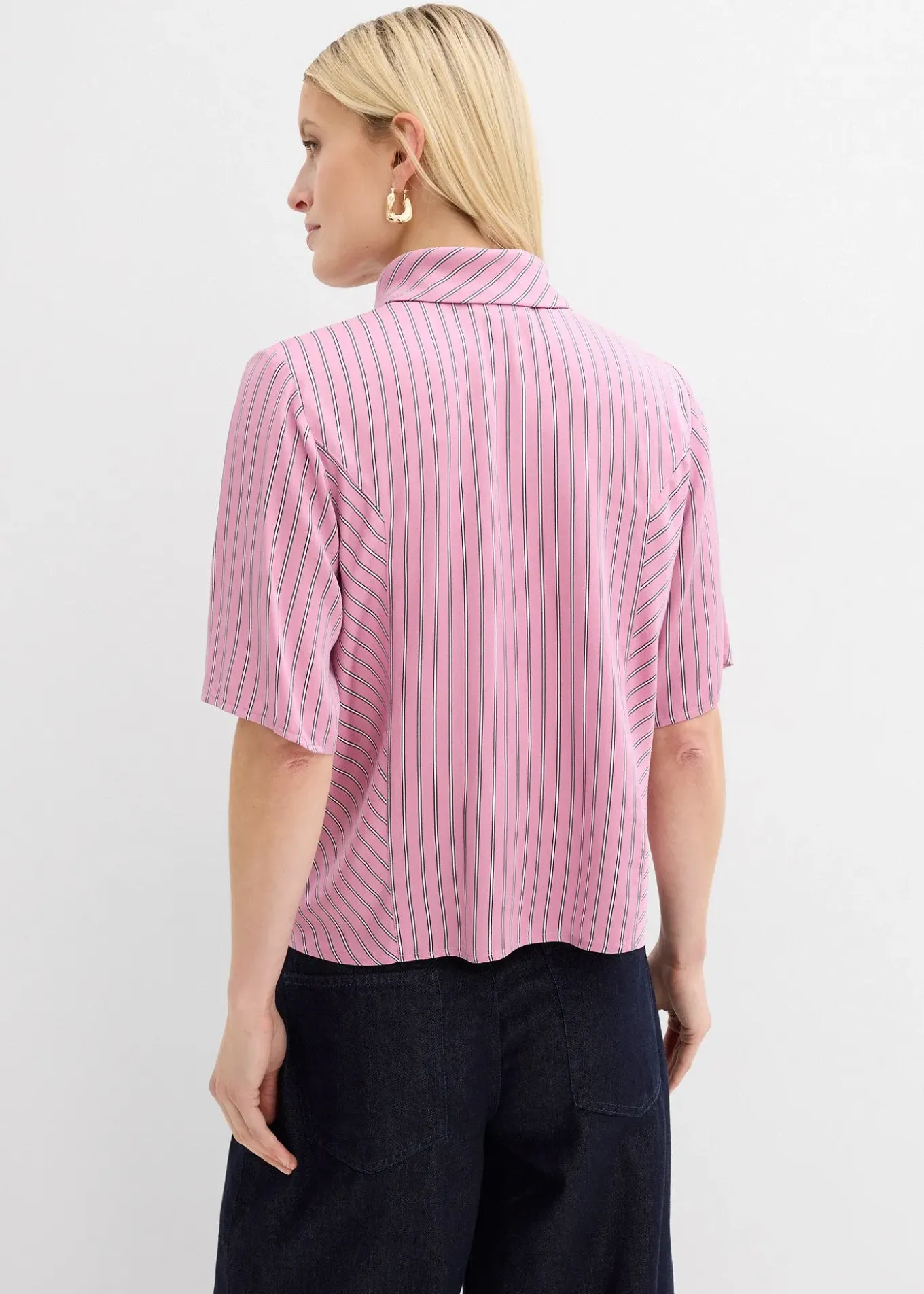 Blouse à lavallière en modal doux