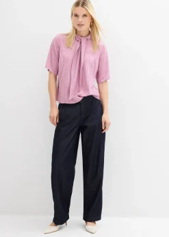 Blouse à lavallière en modal doux