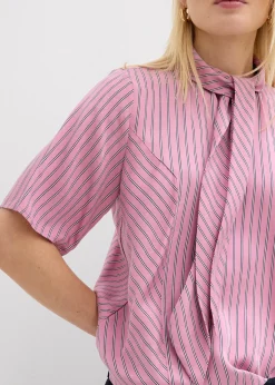 Blouse à lavallière en modal doux