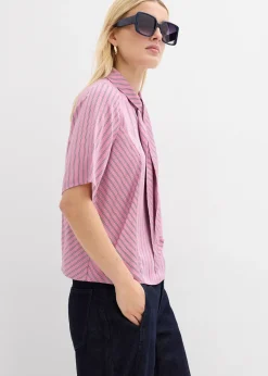 Blouse à lavallière en modal doux