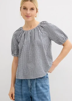 Blouse à manches courtes 100% coton