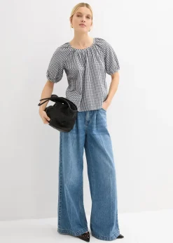 Blouse à manches courtes 100% coton